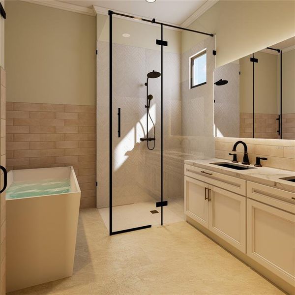 Furnished interior view inside a new home in , Tampa (Image 3). Furnished interior view inside a new home in , Tampa (Image 3).