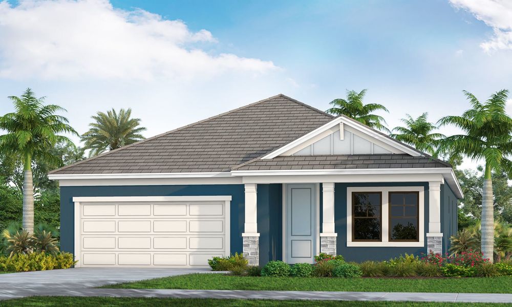 Representative exterior photo of a completed home built from the Applause by Neal Communities in Boca Royale Golf & Country Club at Wellen Park, Englewood, FL (Image 21).