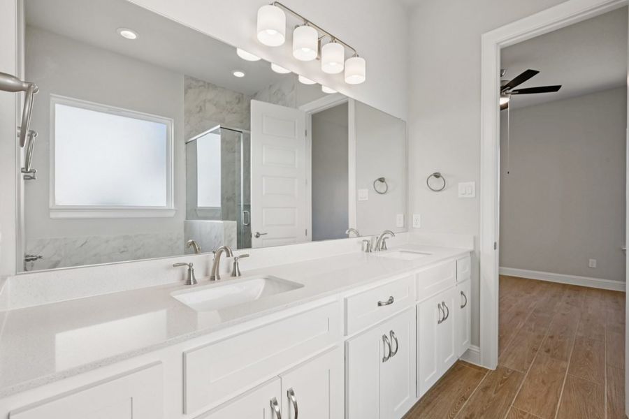 Furnished interior view inside a new home in Cross Creek, Cedar Park (Image 7).