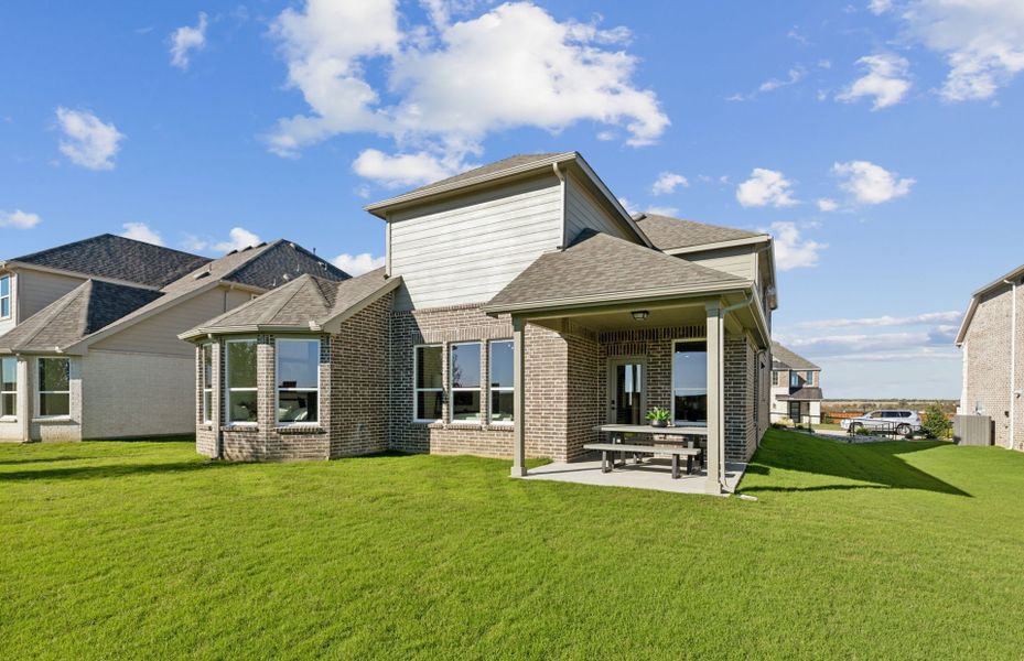 Spacious, fenced-in backyard