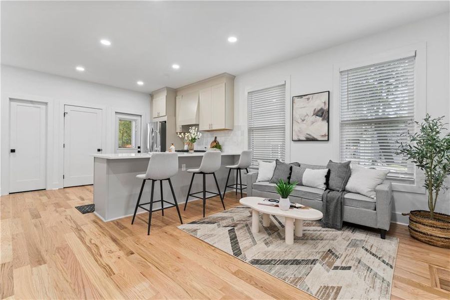 Furnished interior view inside a new home in , Atlanta (Image 6). Furnished interior view inside a new home in , Atlanta (Image 6).