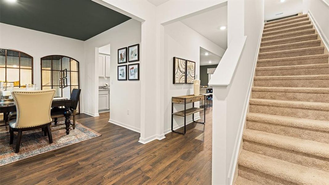 Furnished interior view inside a new home in Brooks Station, Dacula (Image 16).