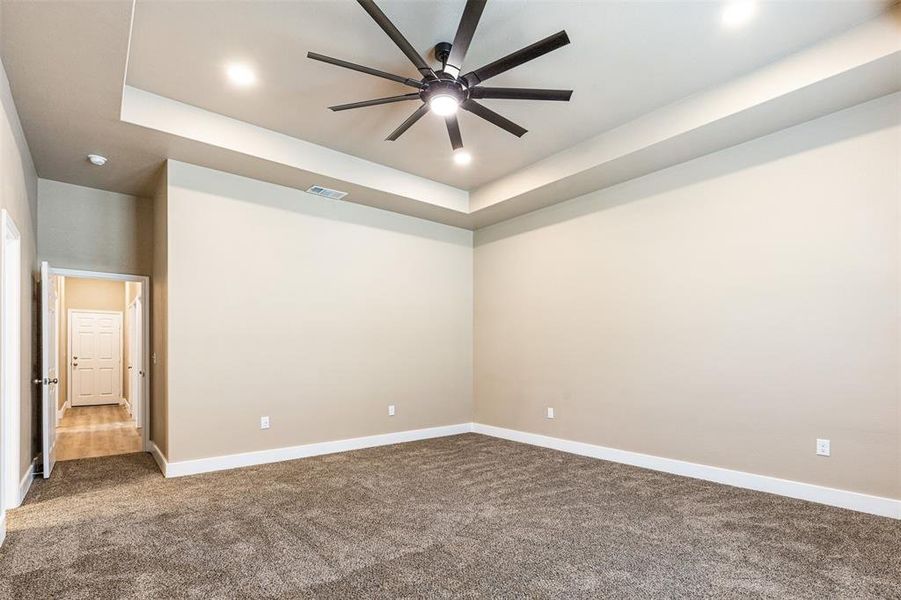 Primary bedroom is a retreat