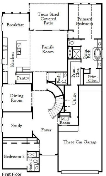 2D floor plan layout of this home in The Highlands, Porter, TX (Image 3). 2D floor plan layout of this home in The Highlands, Porter, TX (Image 3).