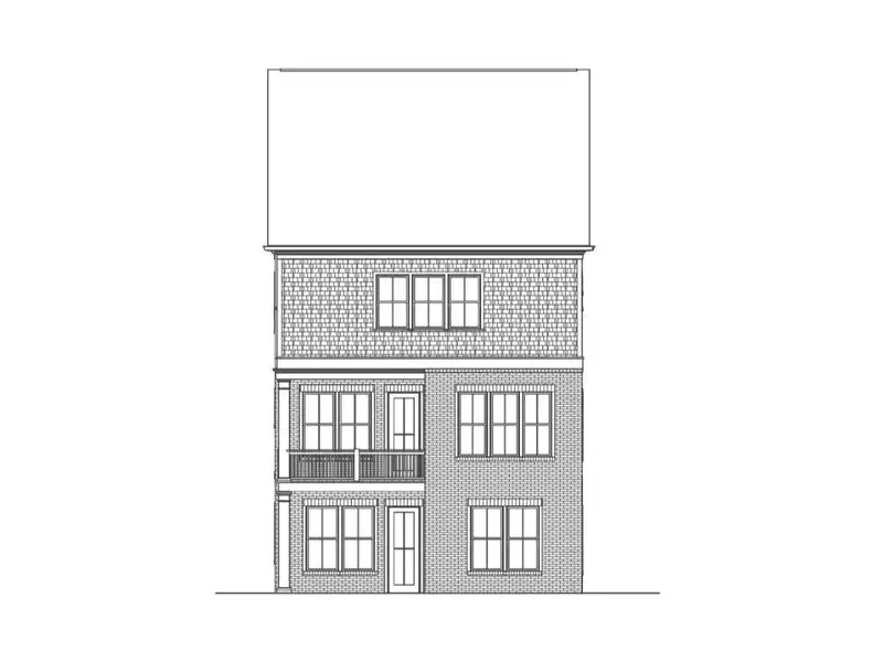 Exterior rendering of this home design in , Suwanee, GA (Image 30).