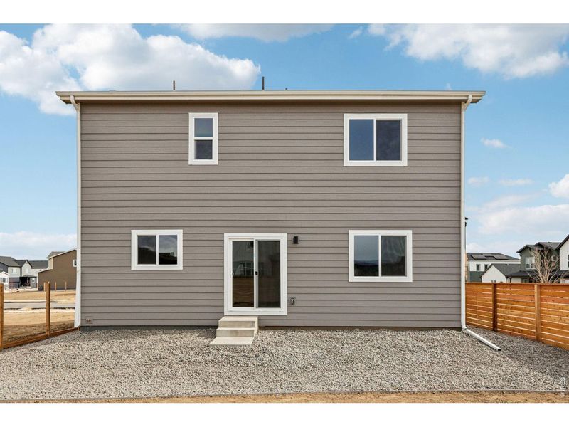 Exterior details and patio area of a home in Bloom, Fort Collins (Image 18). Exterior details and patio area of a home in Bloom, Fort Collins (Image 18).