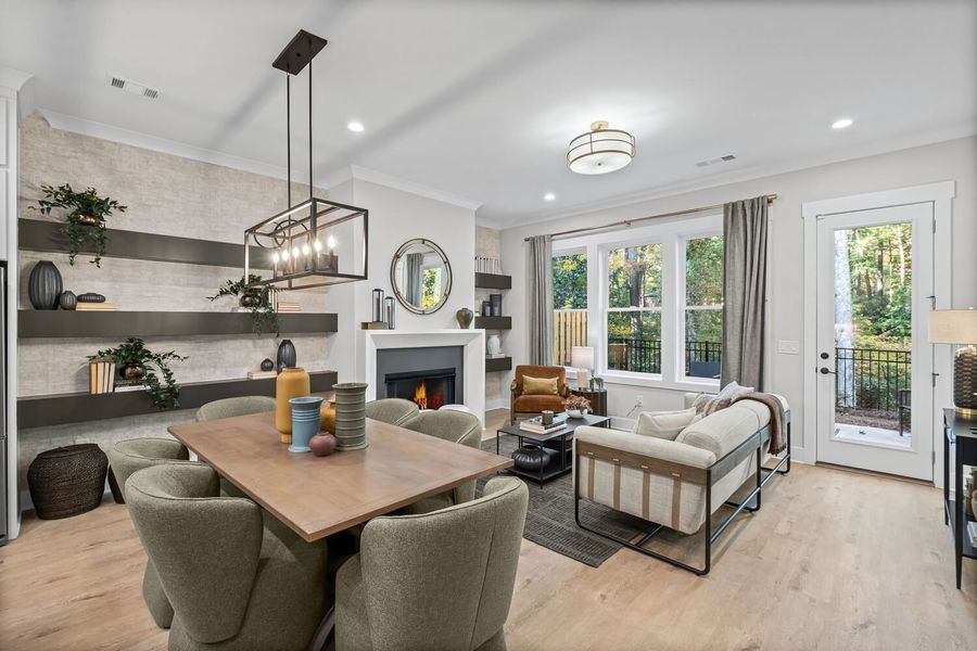 Representative furnished interior of a home built from the The Kennedy by JW Collection in Devin's Shire, Kennesaw (Image 15).