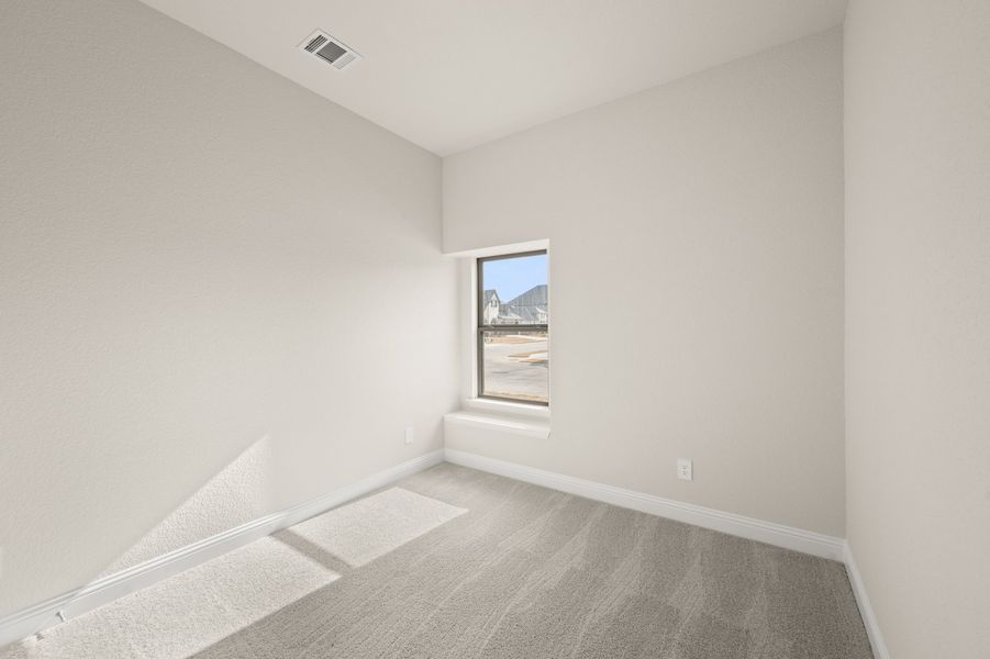 Front exterior of a new home in Timberbrook, Justin, TX, highlighting curb appeal (Image 23).