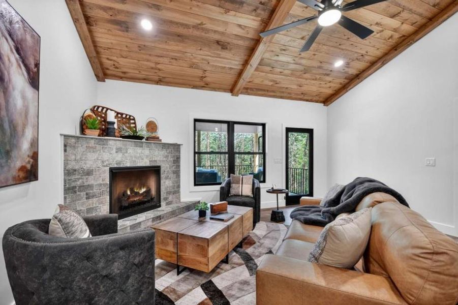 Furnished interior view inside a new home in , McCaysville (Image 26).