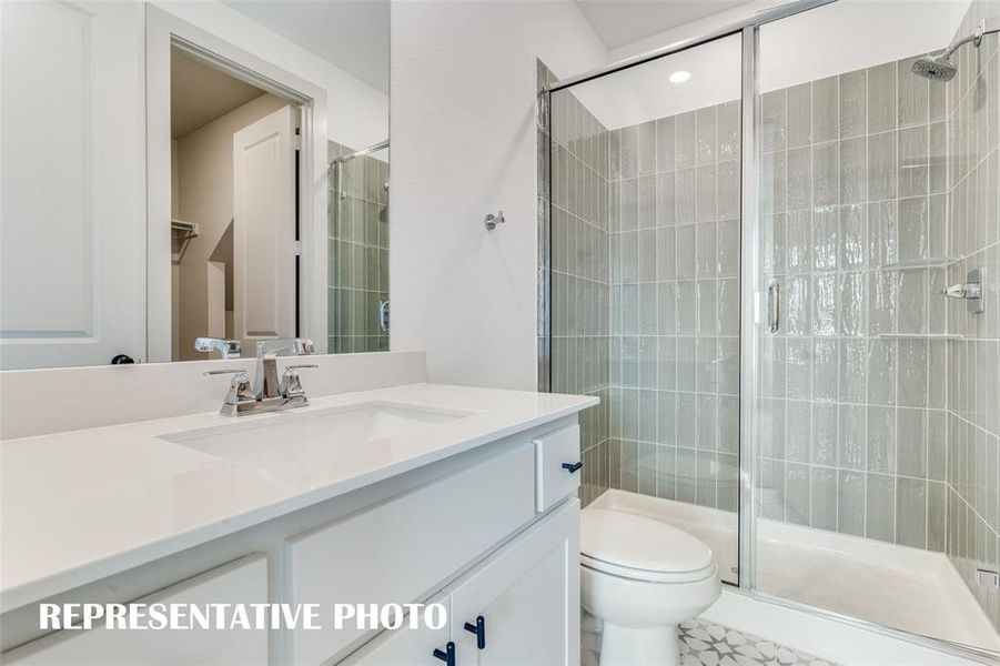 Stylish guest baths that are sure to please family and friends can be found in out Duvet plan.  REPRESENTATIVE PHOTO