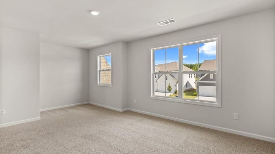 Spacious, unfurnished interior of a new home in Hamptons at Riverwood East, Dallas (Image 58).