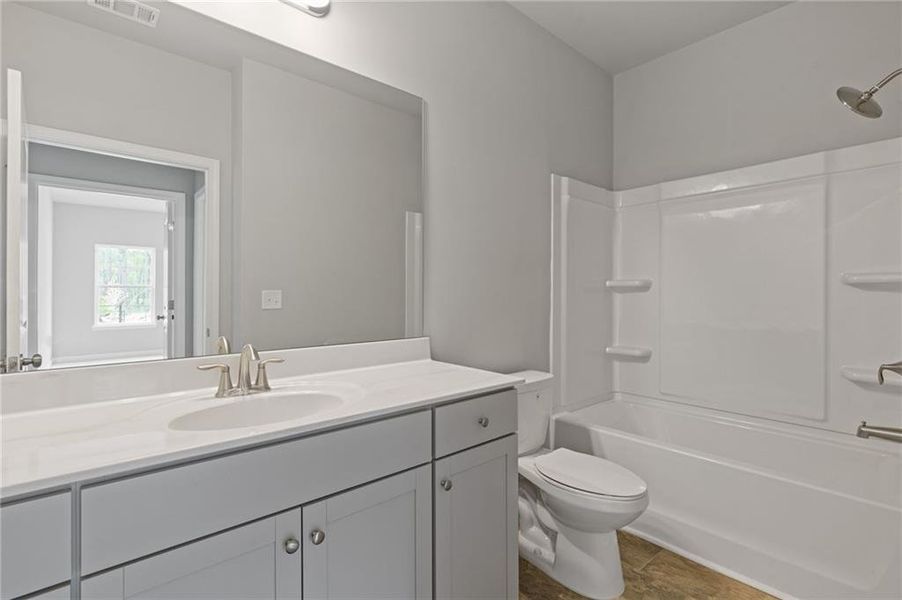 Furnished interior view inside a new home in , Powder Springs (Image 8). Furnished interior view inside a new home in , Powder Springs (Image 8).