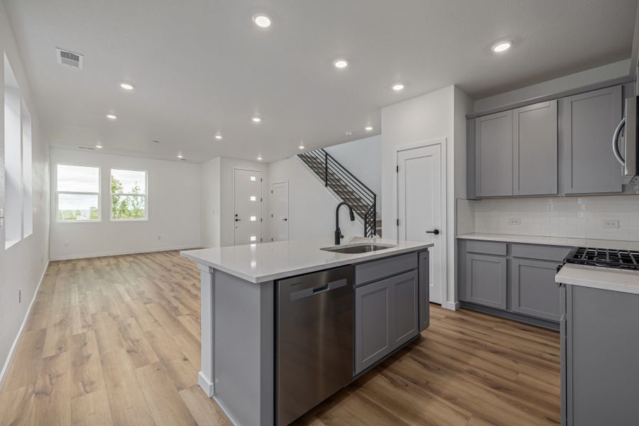 Furnished interior view inside a new home in Painted Prairie, Aurora (Image 9).