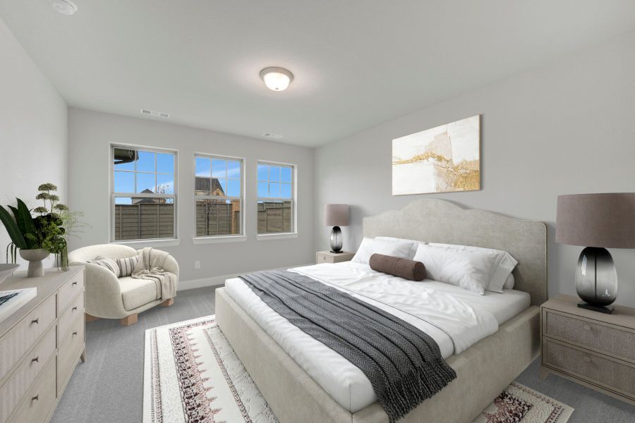Furnished interior view inside a new home in Treeline, Justin (Image 7).
