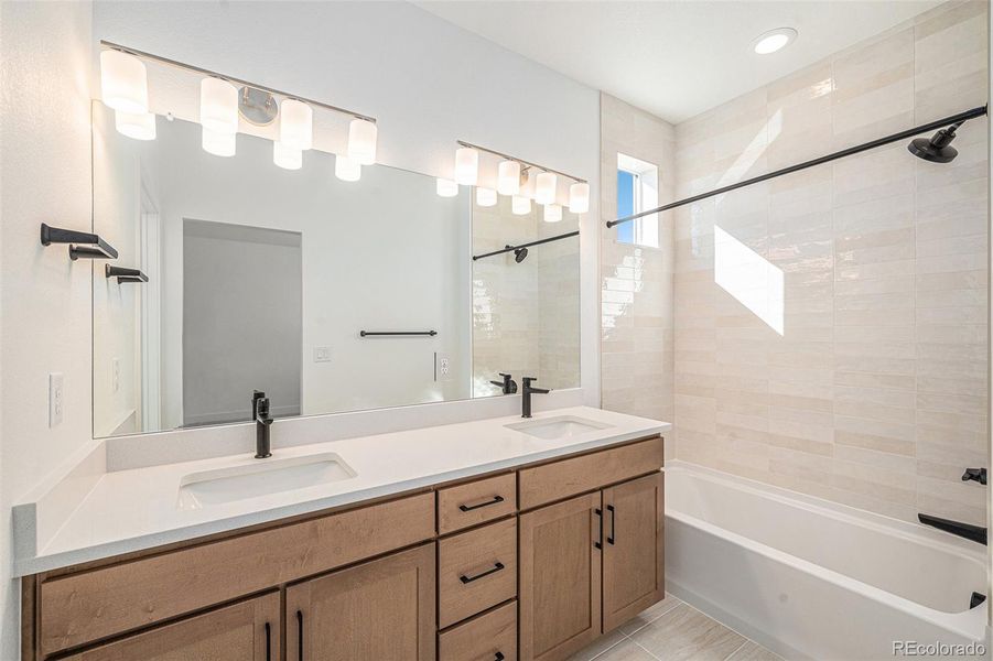 Furnished interior view inside a new home in Prelude at TAVA Waters, Denver (Image 12).