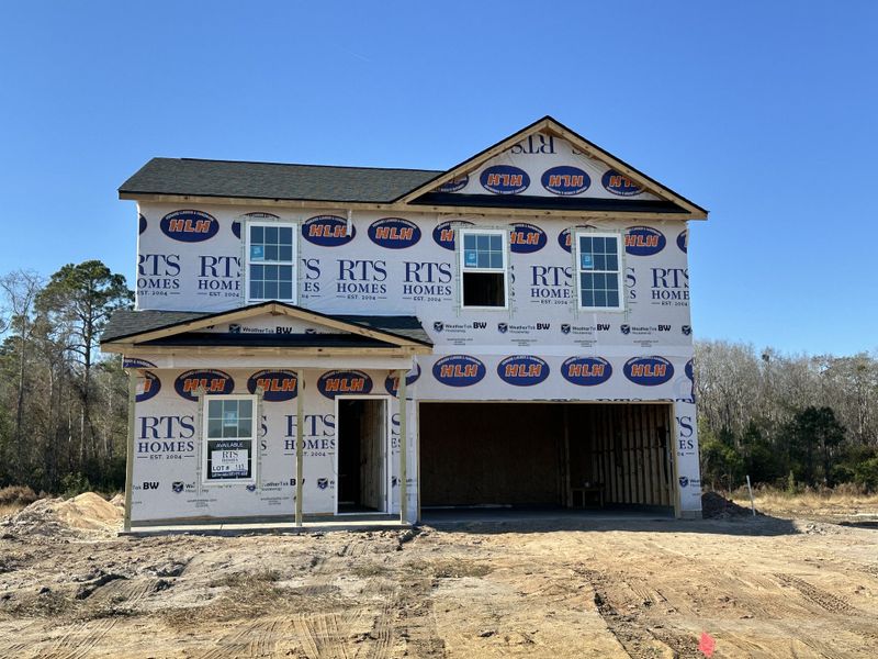 In-progress construction of a new home in Doctor's Creek, Ludowici, GA (Image 5).