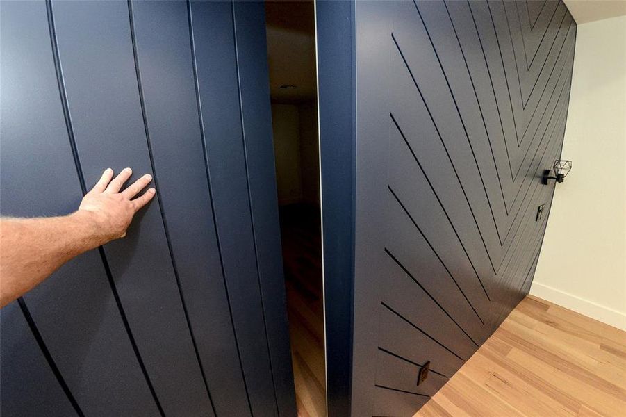 Hidden access to bonus room.