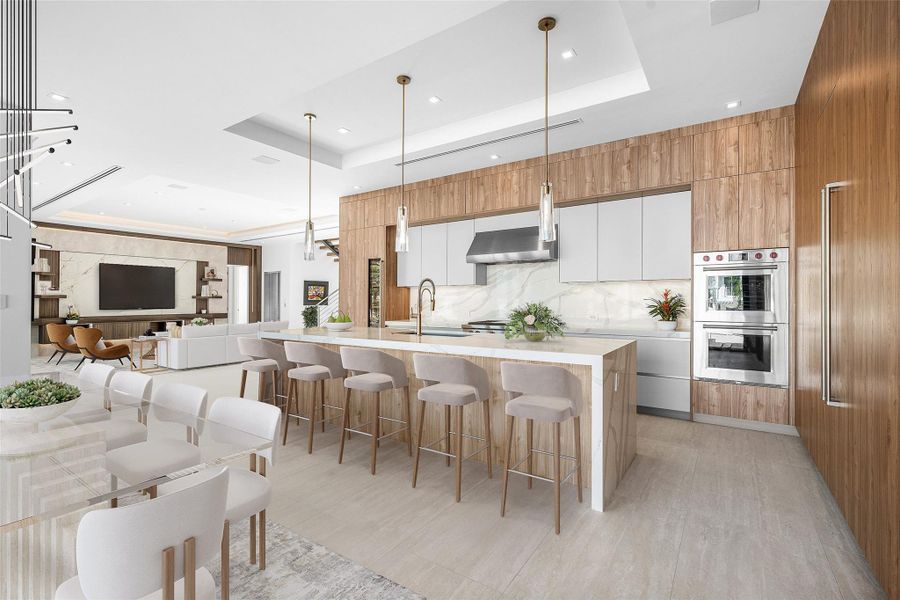 Furnished interior view inside a new home in , Fort Lauderdale (Image 8).