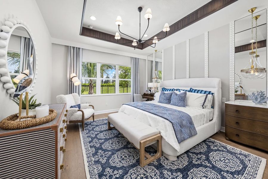 Representative furnished interior of a home built from the Sapphire by GL Homes in Valencia Ridge (55+), Wesley Chapel (Image 15).