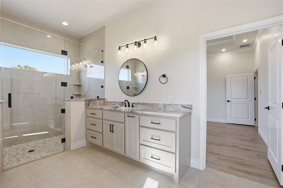 Furnished interior view inside a new home in , Granbury (Image 8).