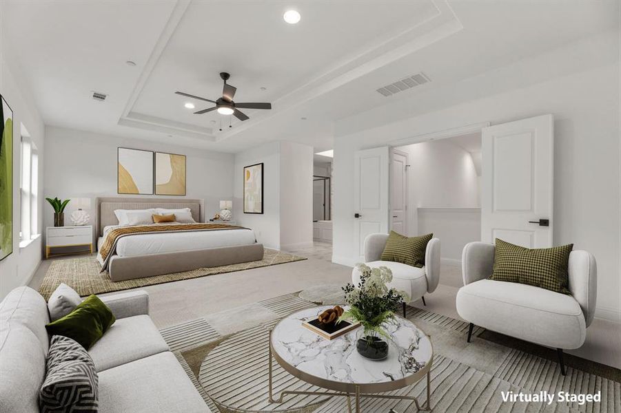 Furnished interior view inside a new home in , Lewisville (Image 9).