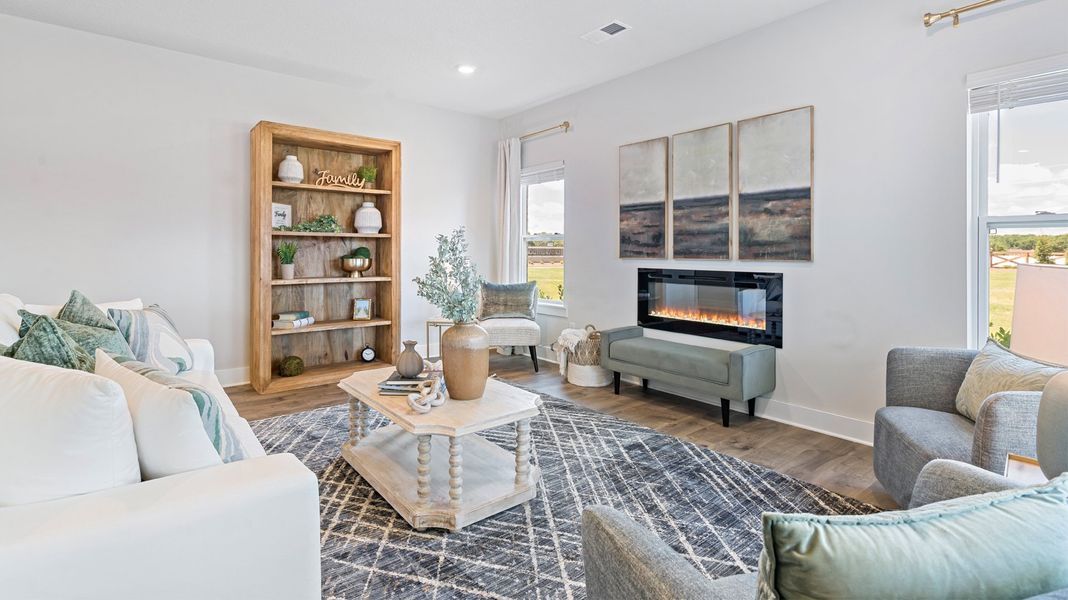 Representative furnished interior of a home built from the COVINGTON by D.R. Horton in Riverwood Gardens, Oakland (Image 7).