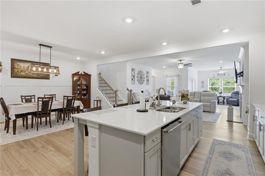 Furnished interior view inside a new home in The Court at Gainesville Township, Gainesville (Image 26).