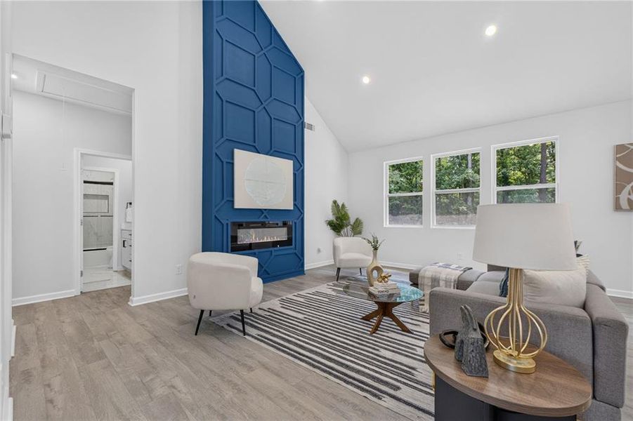 Furnished interior view inside a new home in , Griffin (Image 33).