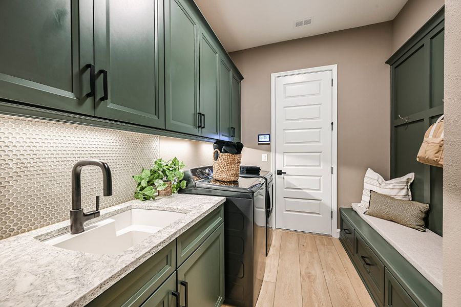 Representative furnished interior of a home built from the Key Largo II by Homes by WestBay in Barrington Preserve, Brandon (Image 10).