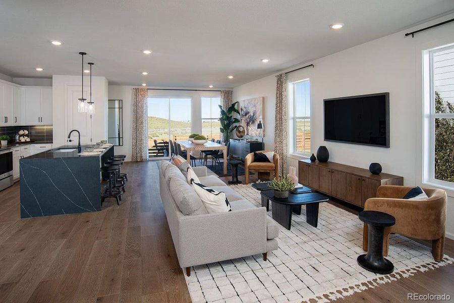 Furnished interior view inside a new home in Legato, Commerce City (Image 5).