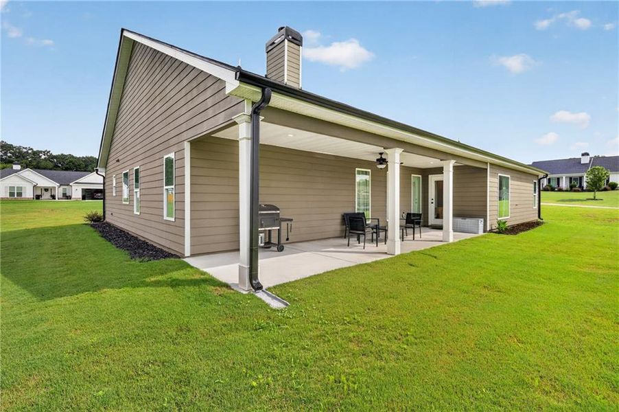 Exterior details and patio area of a home in , Winder (Image 30).