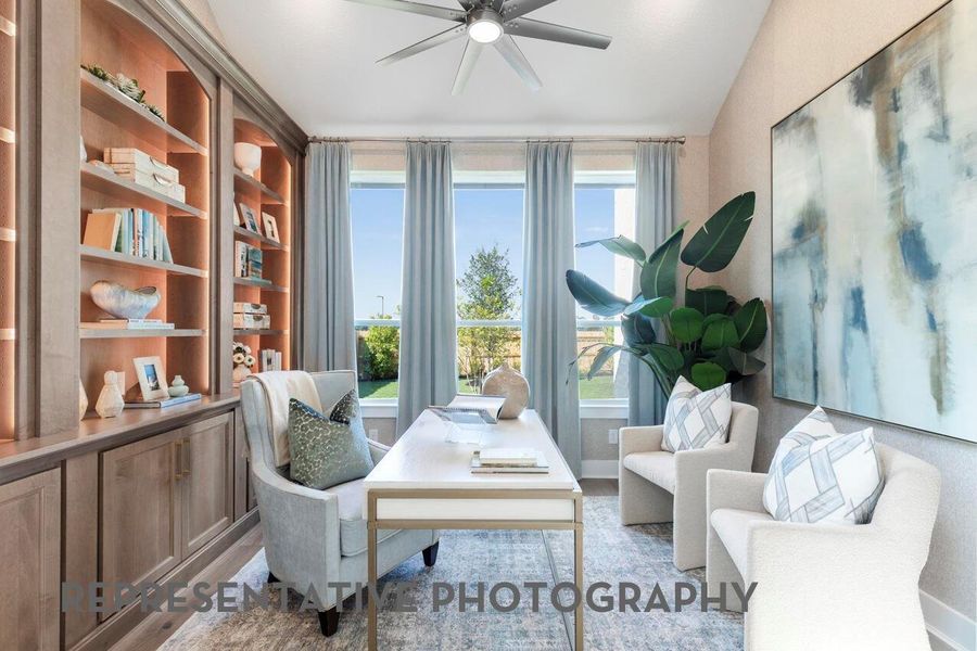 Furnished interior view inside a new home in Cross Creek West, Fulshear (Image 26).