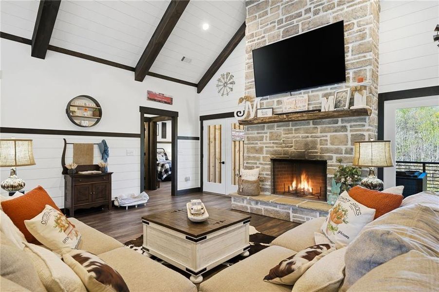 Furnished interior view inside a new home in , Talking Rock (Image 42).