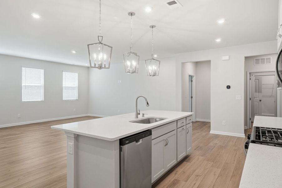 Furnished interior view inside a new home in Waxhaw Landing, Monroe (Image 7).