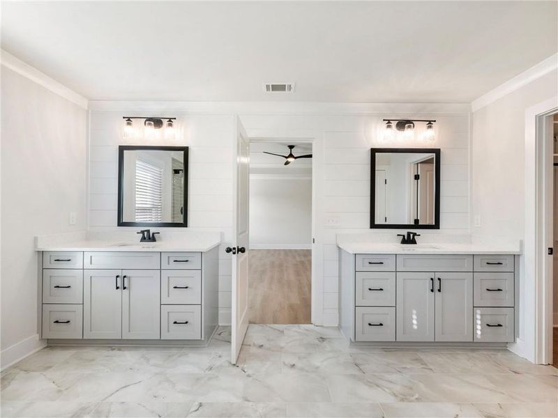 Furnished interior view inside a new home in , Buford (Image 9).