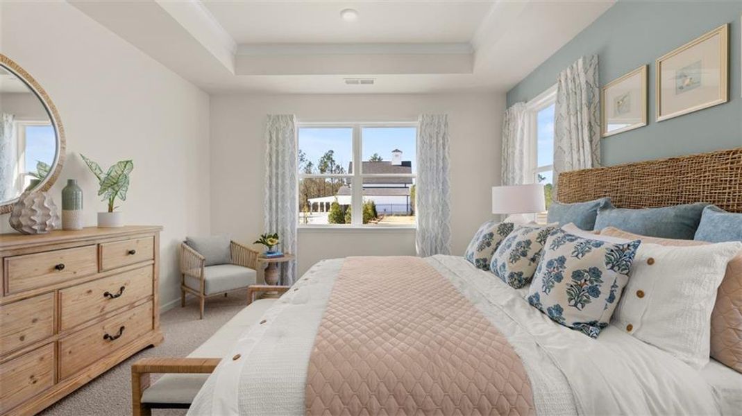 Furnished interior view inside a new home in Kingston Ranch at Lake Oconee, Buckhead (Image 30).