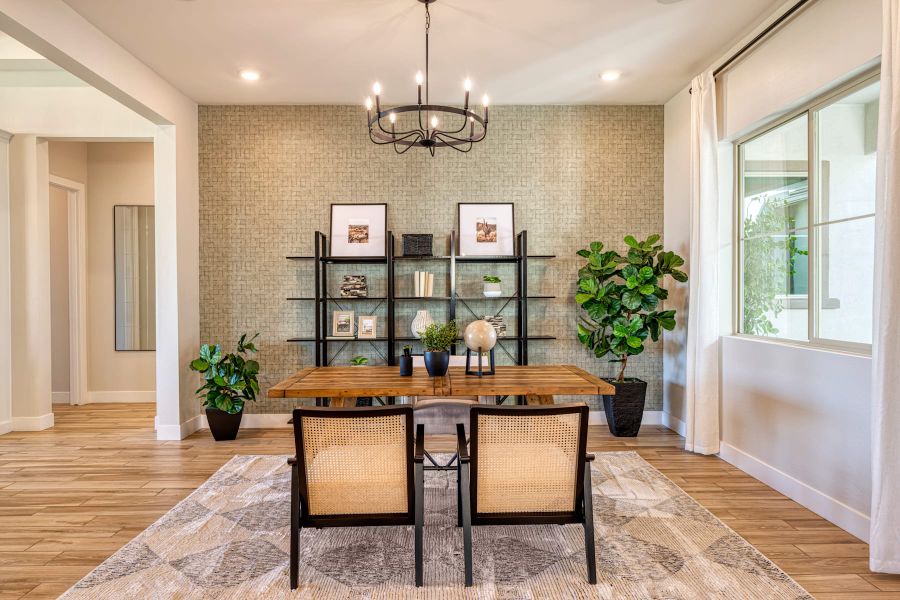 Representative furnished interior of a home built from the Mojave Plan 60-3 by Tri Pointe Homes in Abel Ranch, Goodyear (Image 12).