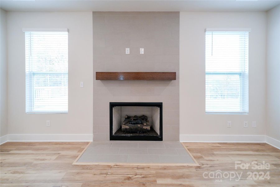 Ceramic Tile Fireplace