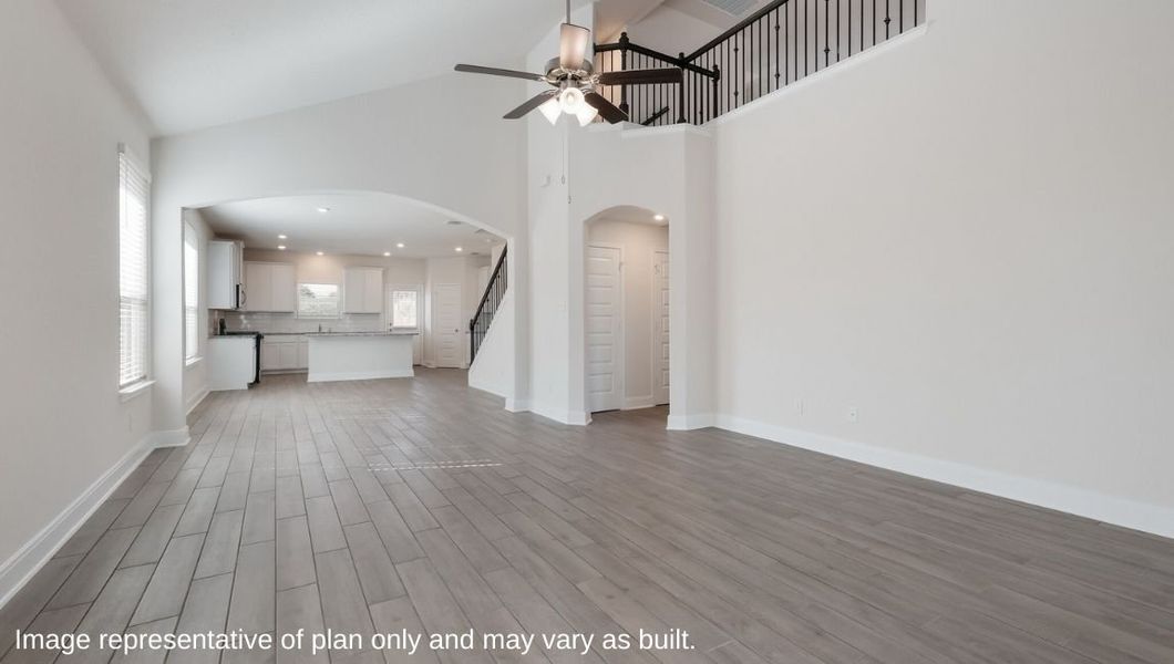 Representative unfurnished interior of a home built from the The Hondo by D.R. Horton in Steele Creek, Cibolo (Image 13).