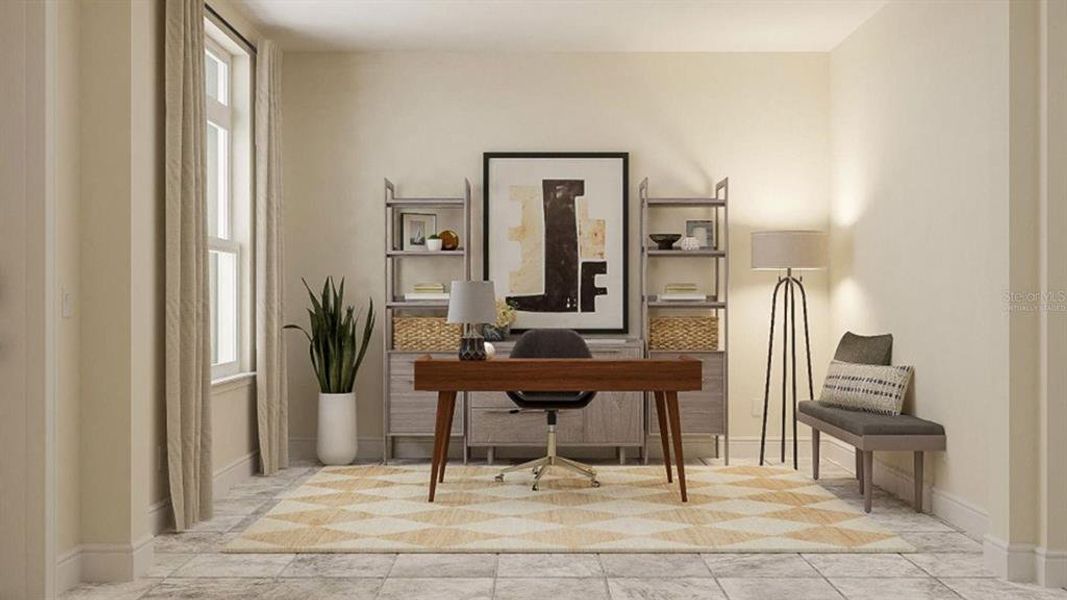 Furnished interior view inside a new home in , Clermont (Image 7).