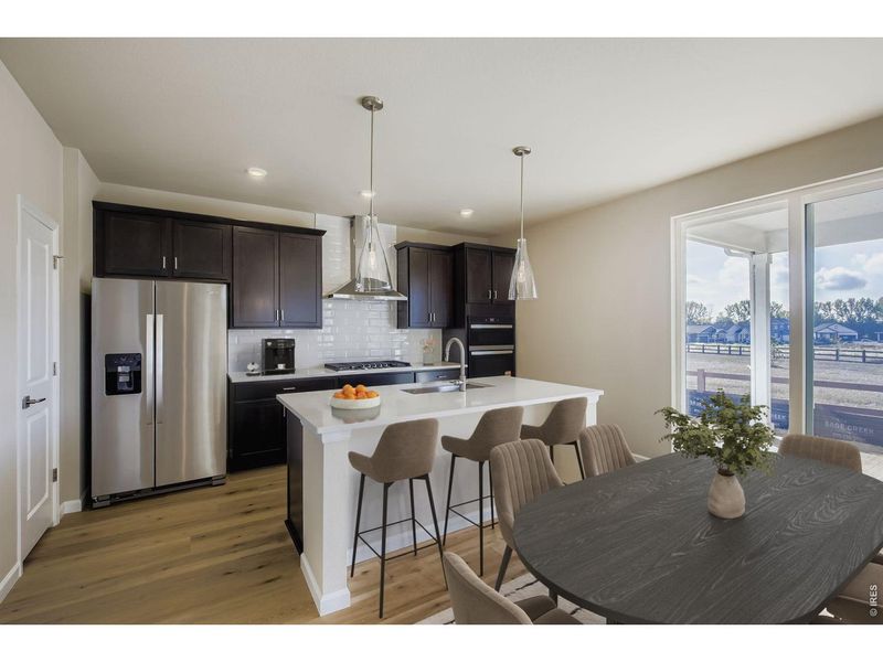 Furnished interior view inside a new home in Country Club Reserve, Fort Collins (Image 16).
