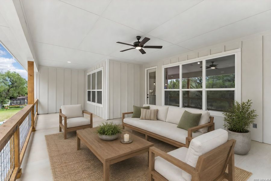 Exterior details and patio area of a home in , Canyon Lake (Image 24).