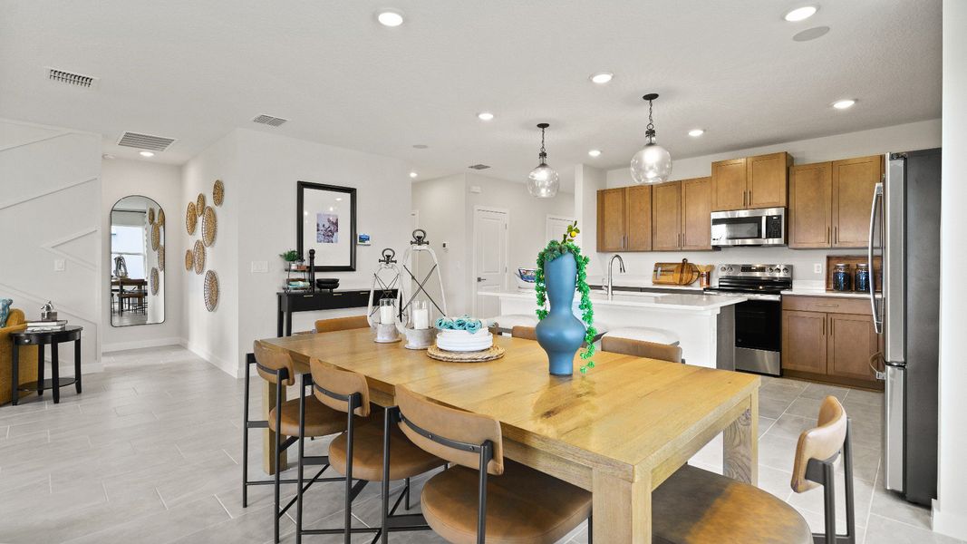 Castaway Dining Area, new home plan available at Liberty Trace in Haines City, fl