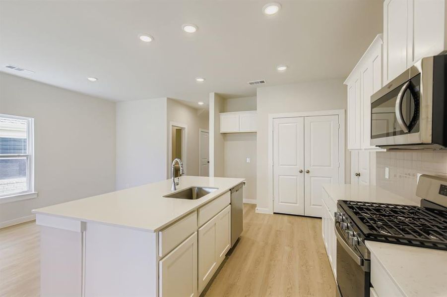 Furnished interior view inside a new home in Ambergrove, Royse City (Image 3).