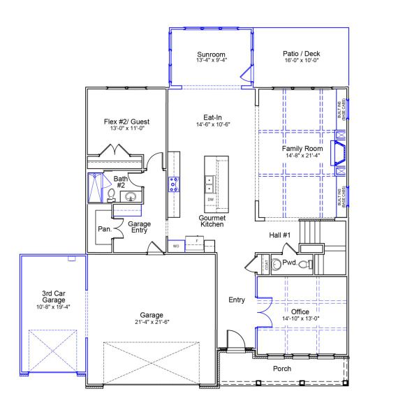 2D floor plan layout of this home in Lilah Grove, Summerfield, NC (Image 5). 2D floor plan layout of this home in Lilah Grove, Summerfield, NC (Image 5).