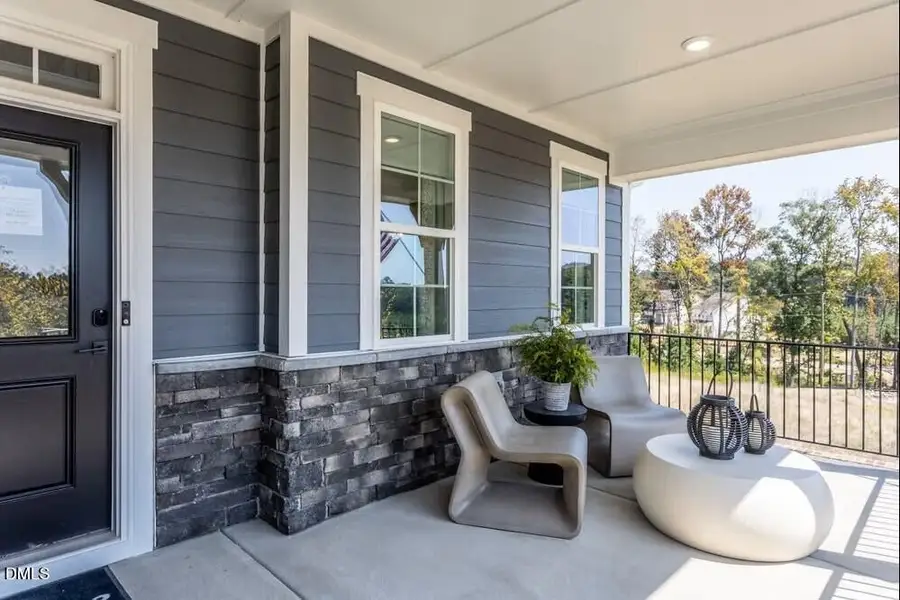 Exterior details and patio area of a home in The View, Durham (Image 3).