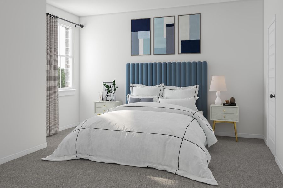 Representative furnished interior of a home built from the Windsor by Tri Pointe Homes in Lariat, Liberty Hill (Image 19).