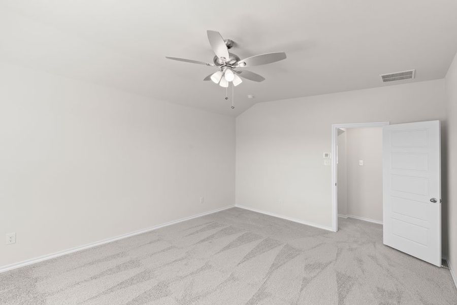 Representative exterior photo of a completed home built from the Mulberry by Impression Homes in Keeneland, Aubrey, TX (Image 14). Representative exterior photo of a completed home built from the Mulberry by Impression Homes in Keeneland, Aubrey, TX (Image 14).