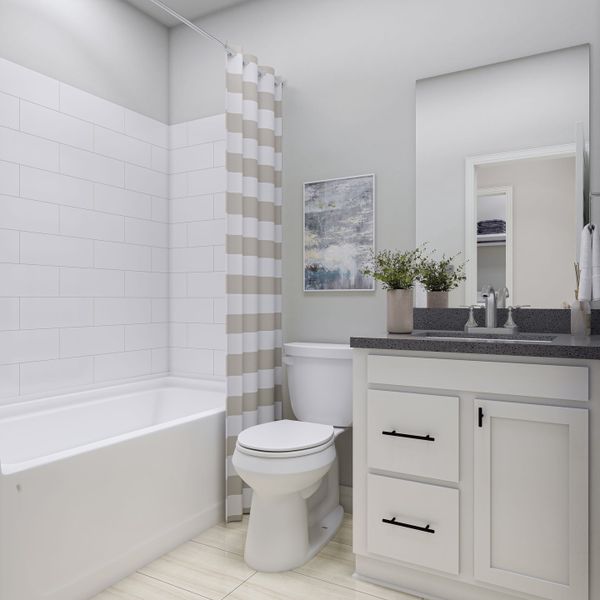 Furnished interior view inside a new home in Woodson’s Reserve, Spring (Image 14).