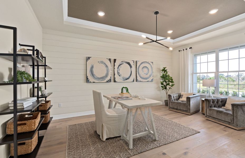 Furnished interior view inside a new home in Foothills Preserve, Mount Dora (Image 4). Furnished interior view inside a new home in Foothills Preserve, Mount Dora (Image 4).